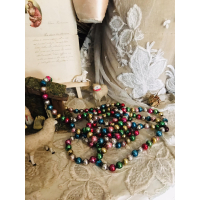 Prachtige oude kerstkralenslinger 