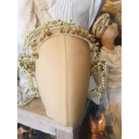 Antiek wassen bruidskroontje