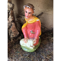 Grote oude herder in plaaster