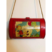 Antiek blikken botanisch doosje 