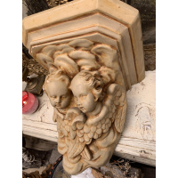 VERKOCHT - Prachtige antieke engelenconsole. 