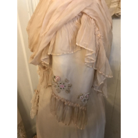 VERKOCHT - Edwardiaanse zijden jurk van rond 1900-1910. 