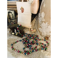 Prachtige oude kerstkralenslinger 