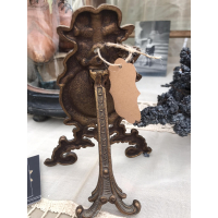 Verkocht - Zakhorloge houdertje in messing. 