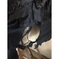 Mooie lange antieke victoriaanse rouw cape  van eind jaren 1800. 