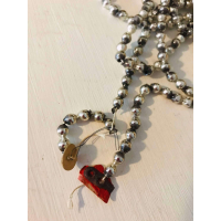 Antieke glazen kralenslinger of kerstslinger 