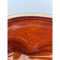 Vintage GEO konijnenterrine in gevlochten mandje – 15 cm 
