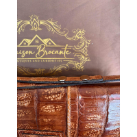 Vintage Jacques Heim hand- en schoudertas in krokodillenleer – jaren 80