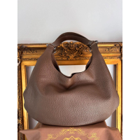 Nathan-Baume lederen hobo handtas – Taupebruin