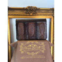 Vintage handtas in krokodil-/kaaimanleer – luxe uitvoering