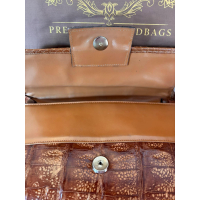 Vintage Jacques Heim hand- en schoudertas in krokodillenleer – jaren 80