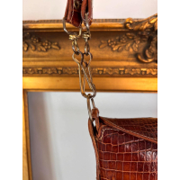 Vintage croco bucket bag – jaren 60–80