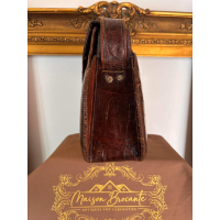 Vintage handtas in krokodil-/kaaimanleer – jaren 50–70