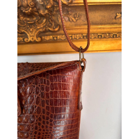 Vintage croco bucket bag – jaren 60–80