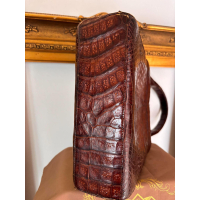 Vintage krokodillenleren handtas – jaren 50–60