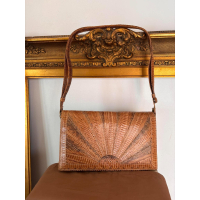 Vintage Qusala Indonesia handtas in slangenleer – handgemaakt
