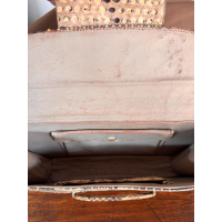 Vintage avondtasje / clutch in pythonleer – jaren 40–60
