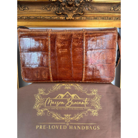 Vintage Jacques Heim hand- en schoudertas in krokodillenleer – jaren 80