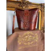 Vintage croco bucket bag – jaren 60–80