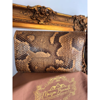 Vintage avondtasje / clutch in pythonleer – jaren 40–60