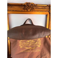 Nathan-Baume lederen hobo handtas – Taupebruin