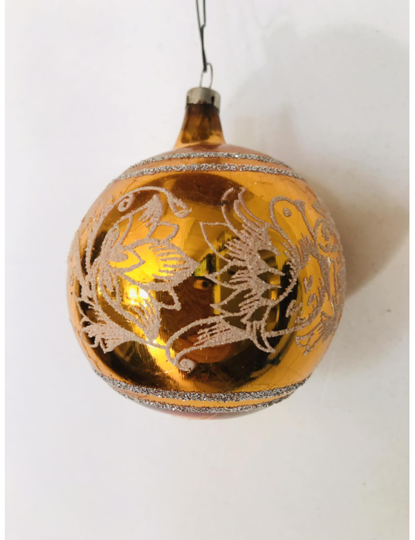 Oude glazen Kerstbal
