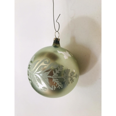 Oude glazen Kerstbal