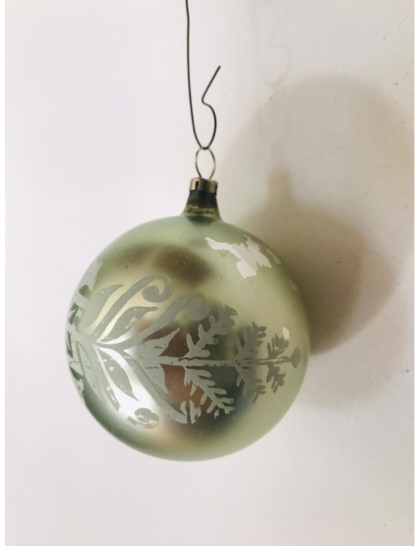 Oude glazen Kerstbal