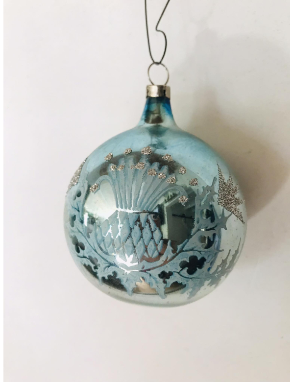 Oude glazen Kerstbal