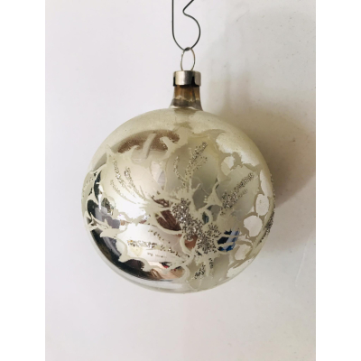 Oude glazen Kerstbal