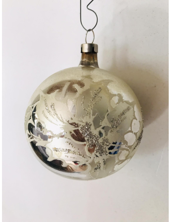 Oude glazen Kerstbal