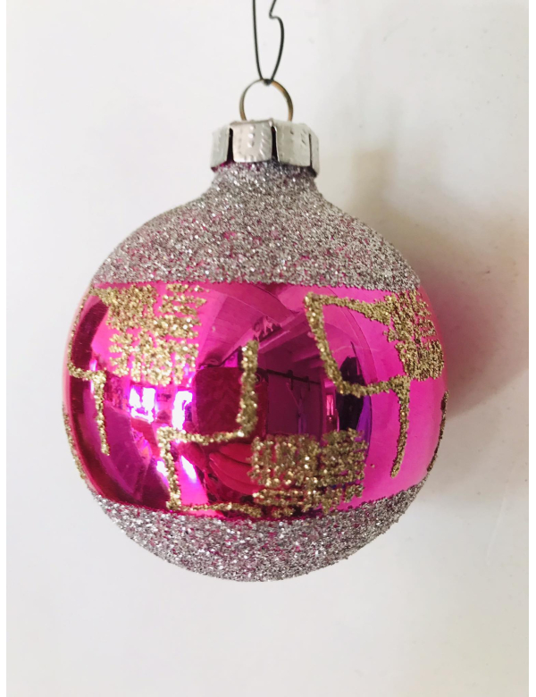 Oude glazen Kerstbal