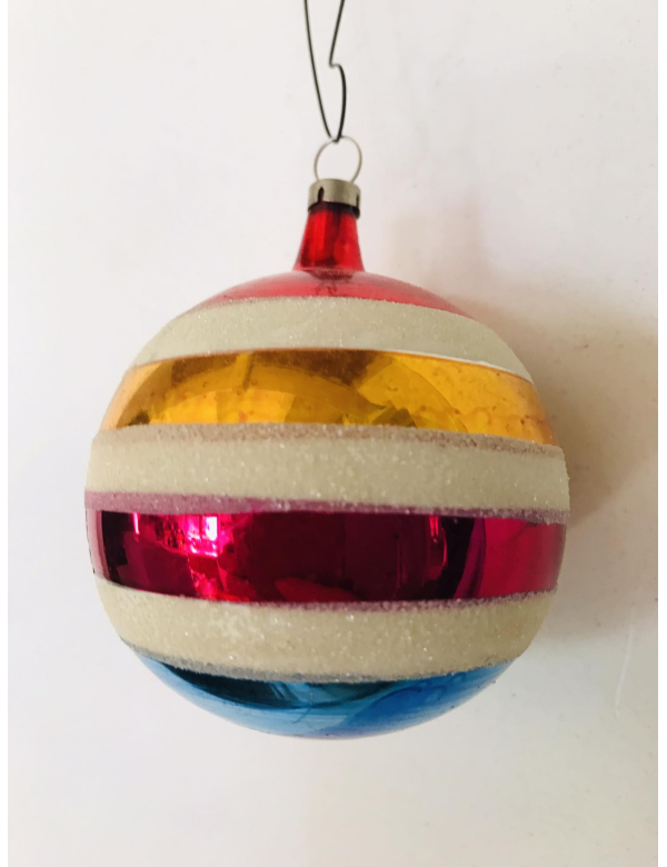 Oude glazen Kerstbal