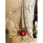 VERKOCHT - Glazen kerstpiek van het gekende Belgische merk Ajeko. 