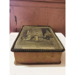 VERKOCHT - Mooi oud stoffen doosje 