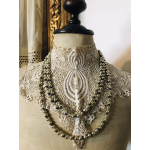 Antieke glazen kralenslinger of kerstslinger 