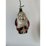 Antieke mondgeblazen kabouter met besuikerde baard 