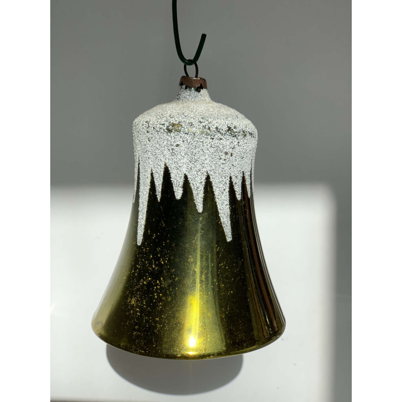 Hele grote gesuikerde kerstklok met klepeltje