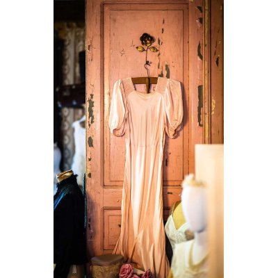 Mooie Edwardiaanse tea gown. 