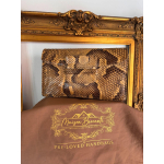 Vintage avondtasje / clutch in pythonleer – jaren 40–60