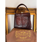 Vintage krokodillenleren handtas – jaren 50–60